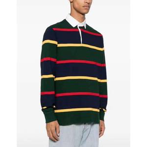 เสื้อรักบี้แขนยาวคลาสสิกสำหรับผู้ชาย ปี 2026 สีตามสั่ง ระบายอากาศได้ดี ผลิตจากโพลีเอสเตอร์ 100% ขายส่งราคาถูก เสื้อผ้าลำลองสีพื้น - Product Image 4