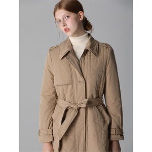 Étiquette de magasinage TV coréenne Paulo Trench classique pour femmes Manteau matelassé Design du Vietnam - Product Image 1