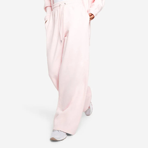 Wholesale Custom Made Ladies Jogger Pants & <b>Trousers</b> Breathable Soft <b>Baggy</b> Wide Straight Leg Winter Lace Decoration - Product Image 5