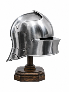 Casque de Chevalier Gothique Médiéval Fait Main en Acier Doux Poli – Armure Historique pour Reconstitutions, Costumes d'Halloween, Sports et Fêtes (Easter) - Product Image 3
