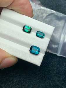 Turmalina Azul Corte Cojín, Gema Rara de Colección, Piedra Natural Facetada Suelta para Joyería, Anillo, Colgante - Product Image 2