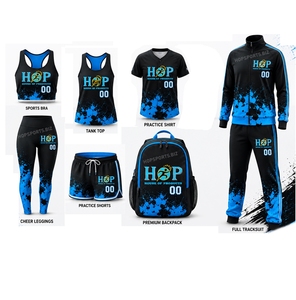 Youth Girls Women Custom Cheerleading Set New Fashion Cheer <b>Leading</b> Uniform Custom Cheer Practice Uniforms - Product Image 4