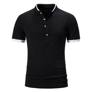 Summer Short Sleeve Crow Neck for <b>Shirt</b> Men's T-<b>Shirt</b> 100% Cotton Solid Casual Fashion Clothing - Product Image 3
