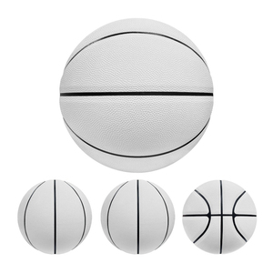 Ballon de basketball en caoutchouc écologique avec revêtement en PU, logo personnalisé, haute adhérence, pour extérieur, taille 7, vente en gros, OEM, robuste - Product Image 2