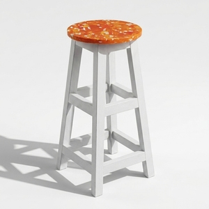4GoodThings Recycled Plastic Eco-Friendly Durable Commercial Bar <b>Stool</b> Minimalist Design Steel Frame <b>Dining</b> Home Bar Hotel - Product Image 1