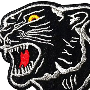 Parches de Tela Bordados con Pantera Negra, Estilos de Cabello Africanos, Logotipo de Equipo Deportivo de Fútbol Americano Personalizado - Product Image 6