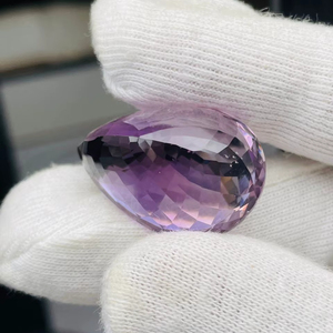 Ametyste naturelle taille poire 48,37 carats, grande taille, qualité AAA, avec lueur, belle couleur, coupe et polissage parfaits, à prix avantageux. - Product Image 5
