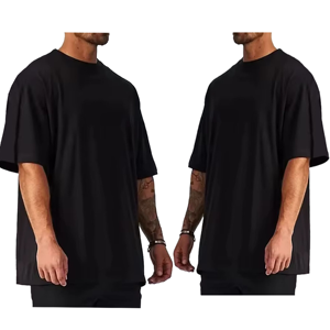 Plain 100% Cotton Oversized Drop Shoulder Unisex Loose Fit Casual Streetwear <b>Blank</b> Custom Logo Quick Dry Soft Breathable Summer - Product Image 6