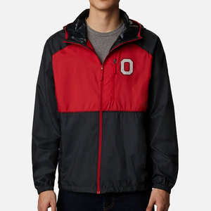 Vestes coupe-vent imperméables à double fermeture éclair avec col à capuche, design personnalisé OEM, tissu entièrement sublimé, séchage rapide, personnalisation du tissu. - Product Image 1