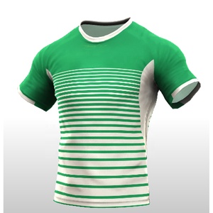เสื้อรักบี้คุณภาพพรีเมียม OEM ปี 2026 ปรับแต่งโลโก้ สีสันสดใส ระบายอากาศได้ดี แห้งเร็ว ต้านเชื้อแบคทีเรีย ผลิตจากโพลีเอสเตอร์ 100% สำหรับผู้ชาย - Product Image 3