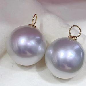 New 10-11MM Round Flawless S925 Pure Silver Natural <b>Pearl</b> <b>Earrings</b> with Gift Box Perfect Birthday Gift - Product Image 4