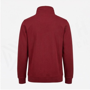 Sweat-shirt à capuche rouge pour homme avec poche avant, coupe classique, style décontracté, matière polaire, vêtement d'automne - Product Image 2