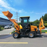 Mini-chargeuse-pelleteuse 4x4 rétroexcavatrice chinoise à prix direct usine pour espaces étroits