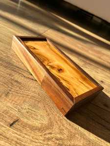 Boîtes de rangement en bois massif et boîte à bijoux au design classique personnalisé, gain de place, pour la chambre à coucher - Product Image 2