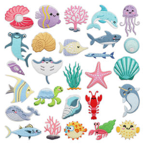 Parches Bordados Personalizados a Precio de Fábrica, Parche Termoadhesivo de Delfín, Parche de Tela Bordado en 3D con Diseño de Animal para Gorras, Sombreros, Bolsos, Chaquetas, OEM - Product Image 4