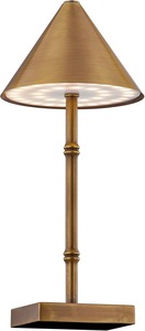 Lámpara de Mesa de Latón con Acabado Moderno Clásico, Pantalla Plegable Extraíble, Ecológica, para Diwali y Decoración de Interiores Modernos - Product Image 4