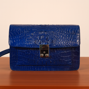 Wholesale <b>Genuine</b> Alligator <b>Leather</b> Clutch <b>Bag</b> With Zipper 2025 OEM/ODM <b>Bags</b> Bespoke <b>Bags</b> For Men With Low MOQ - Product Image 2