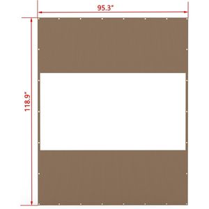 Tenda a Pannello Trasparente per Esterni da 18 oz, Resistente alle Intemperie, Impermeabile in PVC e Poliestere, Antistrappo per Patii e Gazebo - Product Image 6