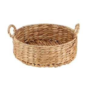 Panier de rangement en jacinthe d'eau écologique et abordable, grand panier rectangulaire tressé avec poignées pour l'organisation de la maison et des jouets - Product Image 1