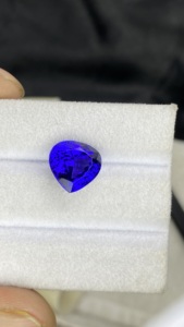 Certified Natural Royal Rich <b>Blue</b> Color Tanzanite Heart Cut Stone With Excellent Color Natural Zoisite 6.45 Carat Loupe Clean - Product Image 2