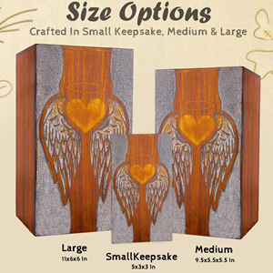 Custom Wooden Memorial Urn for Loved Ones Elegant Walnut Wooden Urn for Ashes by AYAANS - Product Image 5