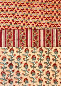 Tissu imprimé à la main de haute qualité pour vêtements de luxe, matériau textile 100% coton - Product Image 5