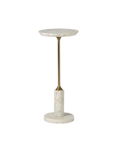 Modern End <b>Table</b> With Stone Base Round Top Side <b>Table</b> for Living Room Luxury Restaurants Hotel And Cafes - Product Image 1