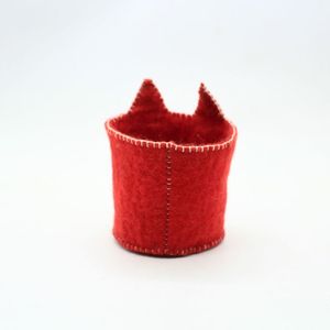 ตะกร้าเก็บของรูปสุนัขจิ้งจอกน่ารักทำจากผ้าสักหลาด - Product Image 2