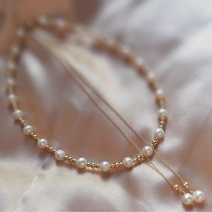 Collier rétro en perles recommandé par Xiaohongshu avec pendentif en turquoise naturelle en forme de cœur, chaîne simple superposée à la clavicule - Product Image 3