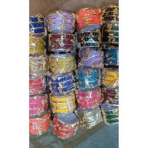 All Sizes Low MOQ & Prices Glass Pearl Churiyan <b>Bangles</b> Set Jewelry Women Custom Colors Sizes Traditional Kashmiri <b>Bangles</b> Girls - Product Image 5