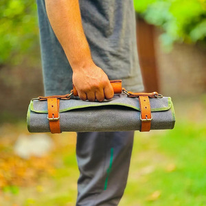 Wholesale genuine leather <b>tool</b> <b>roll</b> organizer bags custom logo supplier OEM premium portable storage export in wholesale price - Product Image 1