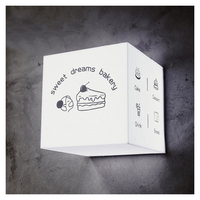 Boîte à lumière LED personnalisée en acrylique pour logo mural de bureau, publicité extérieure, enseigne électronique pour entreprise