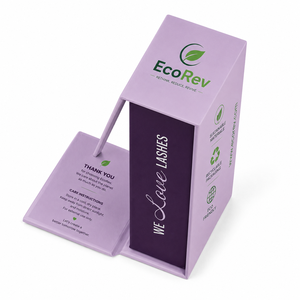 Wholesale Customized EcoRev Luxury Magnetic Closure Art Paper <b>Sponge</b> Lined Recyclable Rigid Gift Box Ribbon UV Coating Embossing - Product Image 3