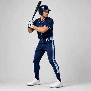 Pantalones de Uniforme de Béisbol con MOQ Bajo, Impresión por Sublimación Personalizada, Cintura Elástica, Transpirables, para Hombres y Jóvenes, Fábrica OEM - Product Image 5