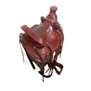 Selle en cuir durable et solide Selle de cheval en cuir occidental fabriquée à la main Prix abordable - Product Image 1