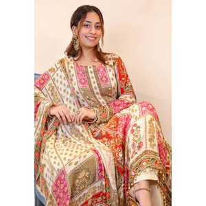 Conjunto Elegante de Talla XL con Top y Pantalón para Fiesta con Dupatta - Product Image 6