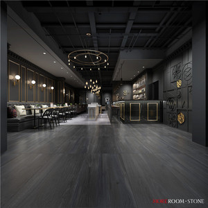 Carrelage en céramique et porcelaine noir foncé rustique antidérapant pour intérieur STONE, idéal pour les murs intérieurs, les accents en briques réfractaires et l'utilisation en centre commercial. - Product Image 3