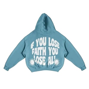 Custom High Quality <b>Men's</b> Set <b>Pullover</b> 100% Cotton Screen Printing Two Piece Breathable <b>Men</b> Tracksuit - Product Image 5