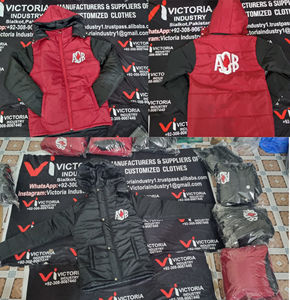 Veste matelassée d'hiver pour homme, noire, décontractée, coupe ample, teinte, service OEM, fabriquée en Chine, style tendance - Product Image 3