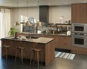 Gabinetes de Cocina Modernos Pequeños JY Project 2026, Personalizados, Más Vendidos, MDF RTA, Estilo Vietnamita, Resistentes al Agua, Madera Ecológica - Product Image 3