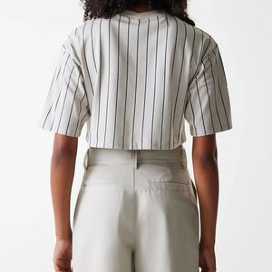 Débardeurs en coton pour femmes, débardeur court décontracté à manches longues, haut de sport confortable pour filles, imprimé - Product Image 3