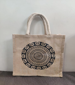 Eco Jute Round Shoulder <b>Bag</b> with Fabric Strap Custom Printed Tote for Jewellery Packaging Retail Carry <b>Gift</b> <b>Bag</b> Us - Product Image 5