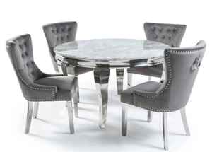 Juego de Mesa de Comedor Plegable de Madera Moderna con Sillas, Forma Ovalada, Diseño Industrial, Muebles de Comedor para Uso en Taller - Product Image 2