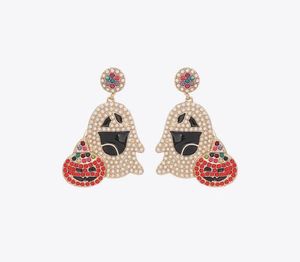 Boucles d'oreilles bohèmes chic faites à la main avec perles de rocaille multicolores, bijoux tendance pour femmes au meilleur prix - Product Image 1