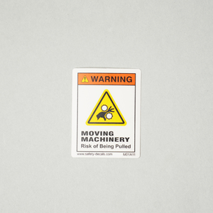 Autocollant adhésif d'avertissement de sécurité mécanique pour équipements actifs, vêtements et outils, zones à risque - Anti-rayures et étanche - Product Image 4