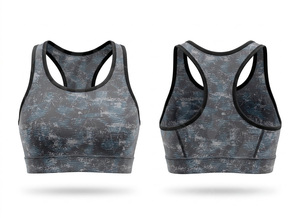 High Impact Lightweight Comfortable Sports Bra Breathable Quick Dry Fitness <b>Running</b> <b>Padded</b> Racerback Workout Custom Sports Bra - Product Image 4