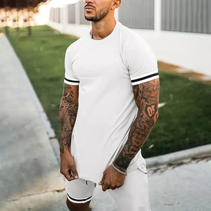 Mens Casual <b>Matching</b> Set Manufacturer Cotton Cargo Shorts T Shirt 2 Piece OEM ODM Bulk Supply - Product Image 3