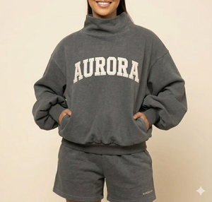 Top de Cuello Alto con Pantalones Cortos Comfort Duo para Mujer, Cálido, Acogedor, de Fácil Ajuste, Sensación Suave, Estilo Diario, Ropa Inteligente - Product Image 1