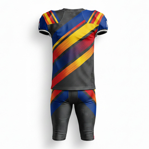 Uniforme de football américain personnalisé de haute qualité, impression par sublimation intégrale, vêtements de sport d'équipe, kit d'uniforme de match durable en mesh - Product Image 4