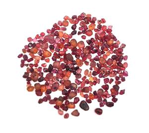 Lote de piedras preciosas sueltas de zafiro rojo natural en bruto de 3-8 mm, 100 quilates, con certificado IGI para la fabricación de joyas. - Product Image 2